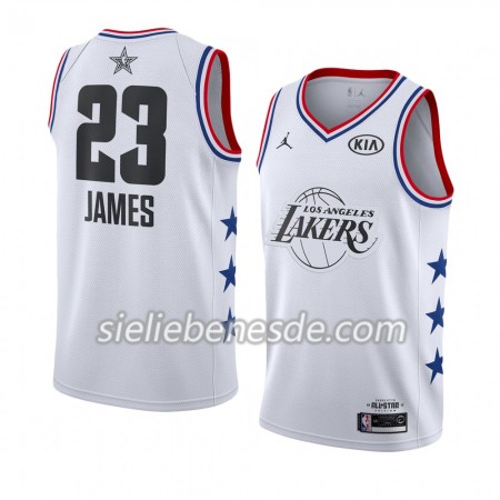 Herren NBA Los Angeles Lakers Trikot LeBron James 23 2019 All-Star Jordan Brand Weiß Swingman